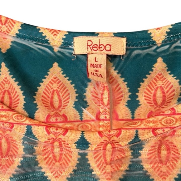 Reba Rhinestone Embellished Batwing Sleeve Top Size Large - Picture 6 of 11